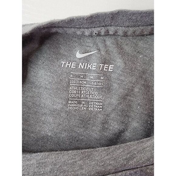 Nike Just Do It Sleeveless T-Shirt Girls Size Medium Grey - Picture 5 of 5